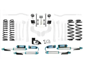 EVO Manufacturing 2.5 Inch Heavy Duty High Clearance Long Arm w/EVO SPEC King 2.5 Inch Shocks Jeep Wrangler 2018-2021