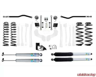 EVO Manufacturing 2.5 Inch Heavy Duty High Clearance Plus Long Arm w/ Bilstein Shocks Jeep Wrangler 2018-2021 - EVO-3015HDPBIL