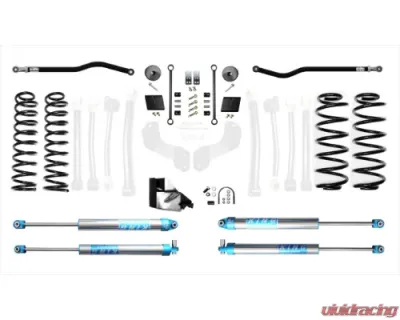 EVO Manufacturing Jeep Wranlger JLU 2.5 Inch Heavy Duty High Clearance Plus Long Arm w/EVO SPEC King 2.0 Inch Shocks Jeep Wrangler 2018-2021 - EVO-3015HDPK2