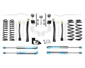 EVO Manufacturing 4.5 Inch Heavy Duty Enforcer Lift Stage 3 with EVO SPEC KING 2.0 Inch Shocks Jeep Wrangler 2018-2021