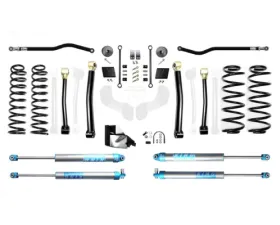 EVO Manufacturing 4.5 Inch Heavy Duty Enforcer Lift Stage 3 Plus with EVO SPEC KING 2.0 Inch Shocks Jeep Wrangler 2018-2021