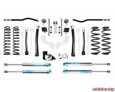 EVO Manufacturing 4.5 Inch Heavy Duty Enforcer Lift Stage 3 Plus with EVO SPEC KING 2.0 Inch Shocks Jeep Wrangler 2018-2021 - EVO-3054S3HDPK2
