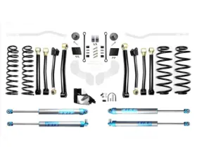 EVO Manufacturing 4.5 Inch Heavy Duty Enforcer Lift Stage 4 with EVO SPEC King 2.0 Inch Shocks Jeep Wrangler 2018-2021