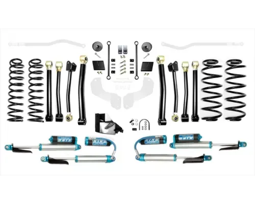 EVO Manufacturing 4.5 Inch Enforcer Lift Stage 4 w/ EVO SPEC King 2.5 Inch Shocks with Adjusters Jeep Wrangler 2018-2021 - EVO-3054S4KA