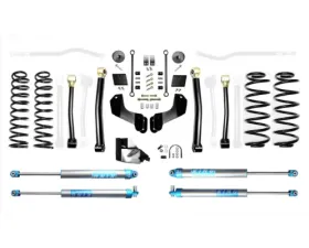 EVO Manufacturing 4.5 Inch Heavy Duty Enforcer Overland Lift Stage 3 with EVO SPEC KING 2.0 Inch Shocks Jeep Wrangler 2018-2021