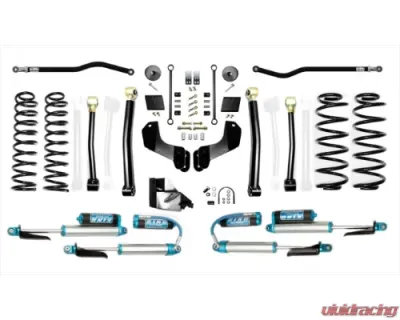 EVO Manufacturing 4.5 Inch Heavy Duty Enforcer Overland Lift Stage 3 Plus with EVO SPEC KING 2.5 Inch Shocks Jeep Wrangler 2018-2021 - EVO-3055S3HDPK