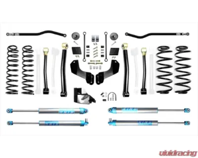 EVO Manufacturing 4.5 Inch Heavy Duty Enforcer Overland Lift Stage 3 Plus with EVO SPEC KING 2.0 Inch Shocks Jeep Wrangler 2018-2021 - EVO-3055S3HDPK2