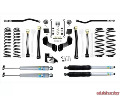 EVO Manufacturing 4.5 Inch Enforcer Overland Lift Stage 3 Plus with Bilstein Shocks Jeep Wrangler 2018-2021 - EVO-3055S3PBIL