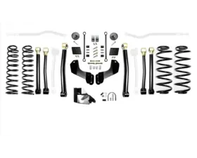 EVO Manufacturing 4.5 Inch Heavy Duty High Clearance Long Arm Suspension System Jeep Wrangler 2018-2021
