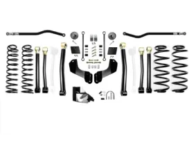 EVO Manufacturing 4.5 Inch Heavy Duty High Clearance Plus Long Arm Suspension System Jeep Wrangler 2018-2021