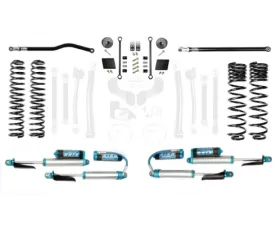 EVO Manufacturing 2.5 Inch Heavy Duty Enforcer Lift Stage 1 Plus w/ EVO SPEC King 2.5 Inch Shocks with Adjusters Jeep Gladiator 2020-2021