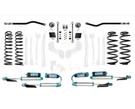 EVO Manufacturing 2.5 Inch Enforcer 4XE Lift Stage 1 with EVO SPEC King 2.0 Shocks Jeep Wrangler JL 2018-2021