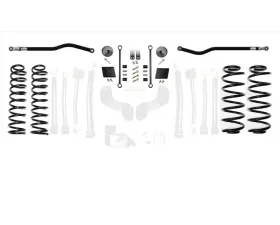 EVO Manufacturing 2.5 Inch Enforcer 4XE Lift Stage 1 with EVO SPEC King 2.5 Shocks and Adjusters Jeep Wrangler JL 2018-2021