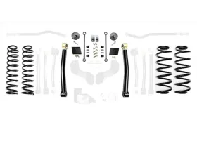 EVO Manufacturing 2.5 Inch Enforcer 4XE Lift Stage 1 Plus with EVO SPEC King 2.0 Shocks Jeep Wrangler JL 2018-2021