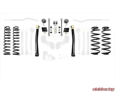 EVO Manufacturing 2.5 Inch Enforcer 4XE Lift Stage 1 Plus with EVO SPEC King 2.0 Shocks Jeep Wrangler JL 2018-2021 - EVO-3011S1EPK2