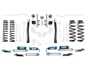 EVO Manufacturing 2.5 Inch Enforcer 4XE Lift Stage 1 Plus with EVO SPEC King 2.5 Shocks with Adjusters Jeep Wrangler JL 2018-2021