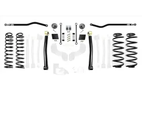 EVO Manufacturing 2.5 Inch Enforcer 4XE Lift Stage 2 with EVO SPEC King 2.5 Shocks and Adjusters Jeep Wrangler JL 2018-2021