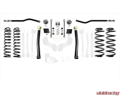 EVO Manufacturing 2.5 Inch Enforcer 4XE Lift Stage 2 with EVO SPEC King 2.5 Shocks and Adjusters Jeep Wrangler JL 2018-2021 - EVO-3011S2EKA
