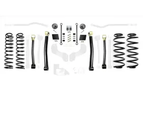 EVO Manufacturing 2.5 Inch Enforcer 4XE Lift Stage 2 Plus with EVO SPEC King 2.0 Shocks Jeep Wrangler JL 2018-2021