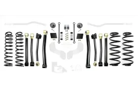 EVO Manufacturing 2.5 Inch Enforcer 4XE Lift Stage 3 Plus with EVO SPEC King 2.0 Shocks Jeep Wrangler JL 2018-2021