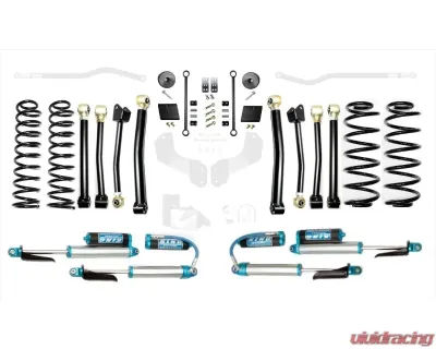 EVO Manufacturing 2.5 Inch Enforcer Lift Stage 4 PLUS with EVO SPEC King 2.5 Shocks and Adjusters Jeep Wrangler JL 2018-2021 - EVO-3011S4PKA