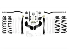 EVO Manufacturing 2.5 Inch Enforcer Overland 4XE Lift Stage 2 with EVO SPEC King 2.5 Shocks and Adjusters Jeep Wrangler JL 2018-2021