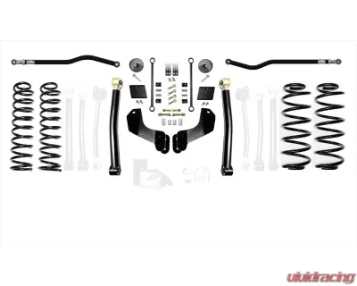 EVO Manufacturing 2.5 Inch Enforcer Overland 4XE Lift Stage 2 with EVO SPEC King 2.5 Shocks and Adjusters Jeep Wrangler JL 2018-2021 - EVO-3012S2EKA