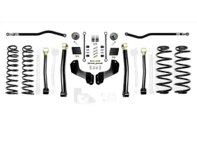 EVO Manufacturing 2.5 Inch Enforcer Overland 4XE Lift Stage 3 with EVO SPEC King 2.5 Shocks and Adjusters Jeep Wrangler JL 2018-2021