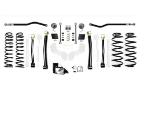 EVO Manufacturing 4.5 Inch Enforcer 4XE Lift Stage 3 with EVO SPEC King 2.5 Shocks and Adjusters Jeep Wrangler JL 2018-2021
