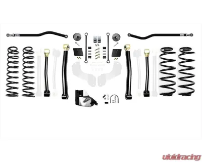 EVO Manufacturing 4.5 Inch Enforcer 4XE Lift Stage 3 with EVO SPEC King 2.5 Shocks and Adjusters Jeep Wrangler JL 2018-2021 - EVO-3054S3EKA