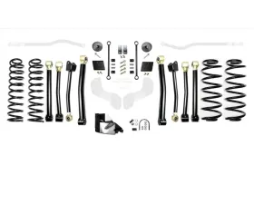 EVO Manufacturing 4.5 Inch Enforcer 4XE Lift Stage 3 Plus with EVO SPEC King 2.0 Shocks Jeep Wrangler JL 2018-2021