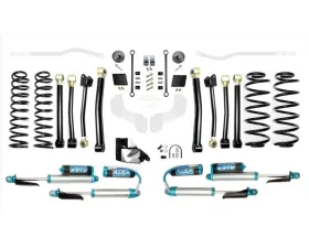 EVO Manufacturing 4.5 Inch Enforcer 4XE Lift Stage 3 Plus with EVO SPEC King 2.5 Shocks and Adjusters Jeep Wrangler JL 2018-2021