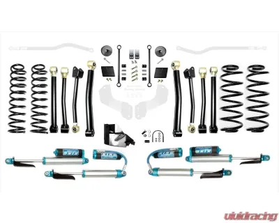 EVO Manufacturing 4.5 Inch Enforcer 4XE Lift Stage 3 Plus with EVO SPEC King 2.5 Shocks and Adjusters Jeep Wrangler JL 2018-2021 - EVO-3054S3EPKA