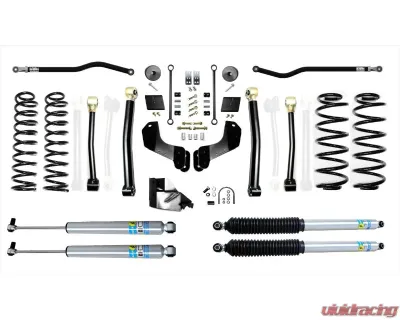 EVO Manufacturing 4.5 Inch Enforcer Overland 4XE Lift Stage 3 Plus with EVO SPEC King 2.5 Shocks Jeep Wrangler JL 2018-2021 - EVO-3055S3EPK