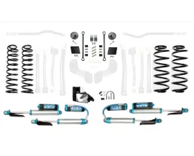 EVO Manufacturing 4.5 Inch Enforcer Overland 4XE Lift Stage 4 Plus with EVO SPEC King 2.5 Shocks and Adjusters Jeep Wrangler JL 2018-2021