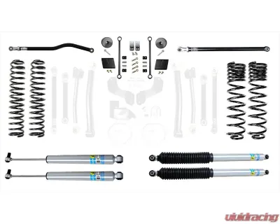 EVO Manufacturing 4.5 Inch High Clearance Long Arm with Bilstein Shocks Jeep Wrangler JL 2018-2021 - EVO-3056DBIL