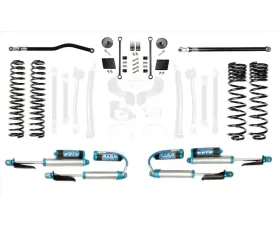 EVO Manufacturing 4.5 Inch High Clearance Long Arm with EVO SPEC King 2.5 Shocks and Adjusters Jeep Wrangler JL 2018-2021