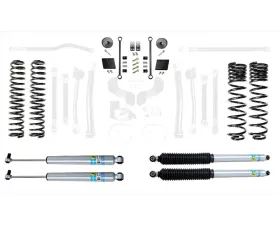 EVO Manufacturing 4.5 Inch High Clearance Long Arm Plus with EVO SPEC King 2.5 Shocks and Adjusters Jeep Wrangler JL 2018-2021