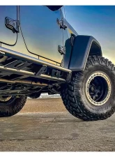 EVO Manufacturing RockSlider Set w/ Bolt On Hardware Jeep Wrangler Unlimited JLU 2018-2021                                     - EVO-3142H - Image 2