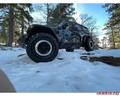 EVO Manufacturing RockSlider Set w/ Bolt On Hardware Jeep Wrangler Unlimited JLU 2018-2021 - EVO-3142H