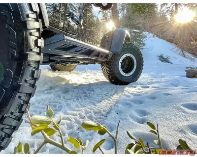 EVO Manufacturing RockSlider Set w/ Bolt On Hardware Jeep Wrangler Unlimited JLU 2018-2021 - EVO-3142H