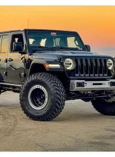 EVO Manufacturing RockSlider Set w/ Bolt On Hardware Jeep Wrangler Unlimited JLU 2018-2021                                     - EVO-3142H - Image 4
