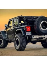 EVO Manufacturing RockSlider Set w/ Bolt On Hardware Jeep Wrangler Unlimited JLU 2018-2021                                     - EVO-3142H - Image 5
