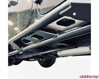 EVO Manufacturing RockSlider Set w/ Bolt On Hardware Jeep Wrangler Unlimited JLU 2018-2021 - EVO-3142H