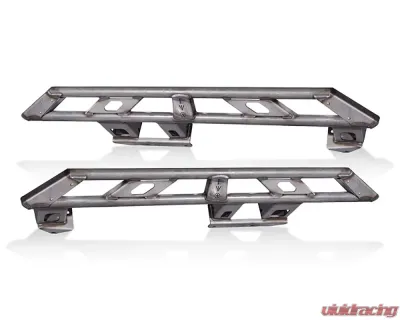 EVO Manufacturing RockSlider Set w/ Bolt On Hardware Jeep Wrangler Unlimited JLU 2018-2021 - EVO-3142H