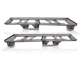 EVO Manufacturing RockSlider Set w/ Bolt On Hardware & Rock Lights Jeep Wrangler Unlimited JLU 2018-2021