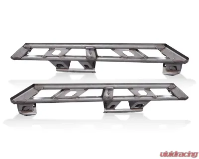 EVO Manufacturing RockSlider Set w/ Bolt On Hardware & Rock Lights Jeep Wrangler Unlimited JLU 2018-2021 - EVO-3142HL