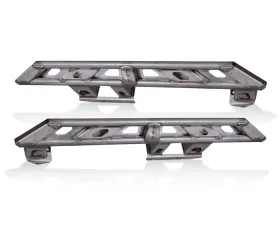 EVO Manufacturing RockSlider Set w/ Bolt On Hardware & Step Plates Jeep Wrangler Unlimited JLU 2018-2021