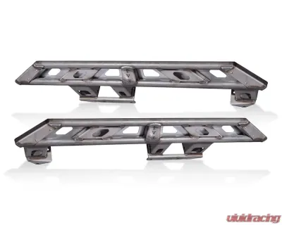 EVO Manufacturing RockSlider Set w/ Step Plates Jeep Wrangler Unlimited JLU 2018-2021 - EVO-3142S