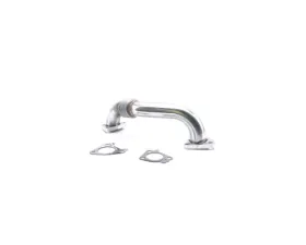 HSP Diesel 2 inch Replacement Driver Side Up-Pipe Raw Chevrolet | GMC 2001-2004